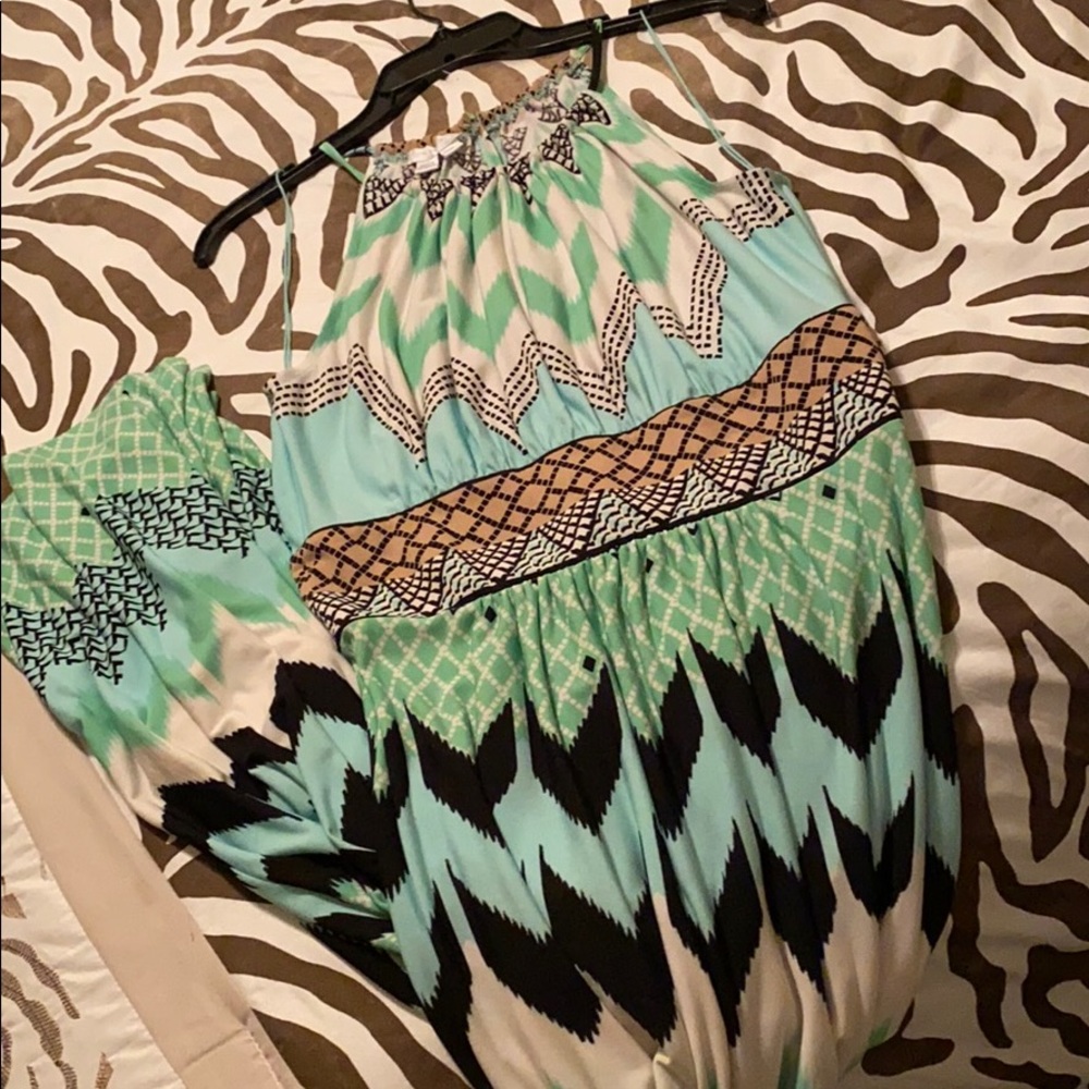 Halter style maxi dress